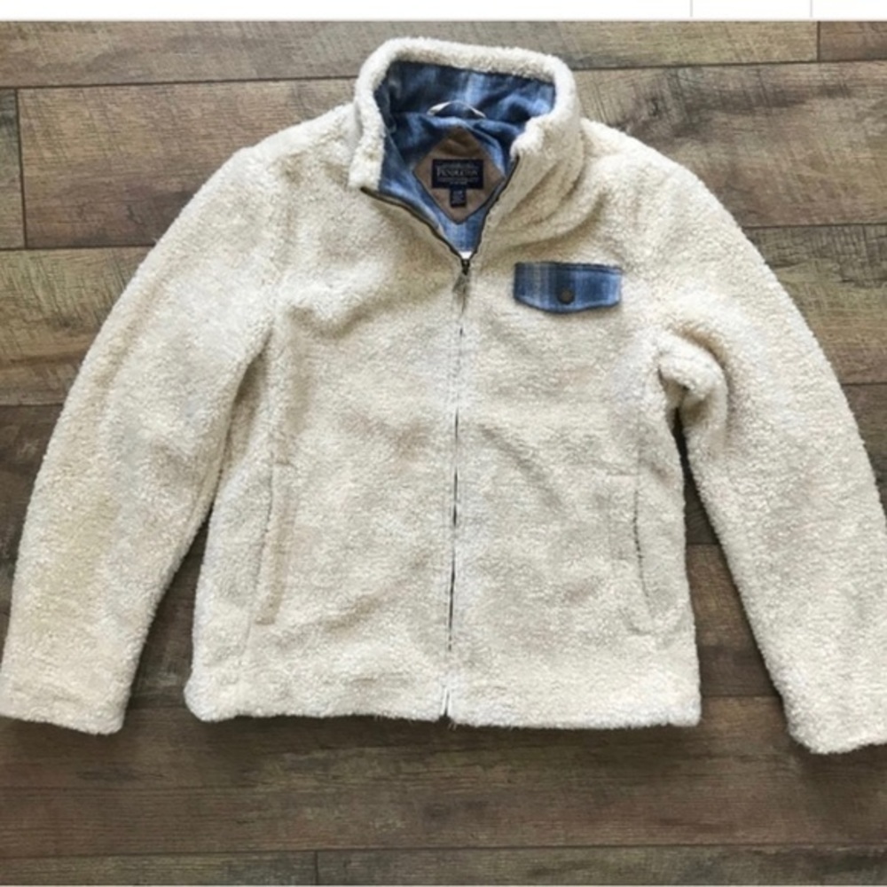 Pendleton Fuzzy Full Zip Coat Jacket Size Small Jj - image 3